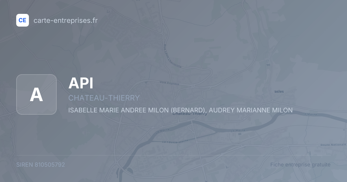 API — 810505792 — fiche entreprise