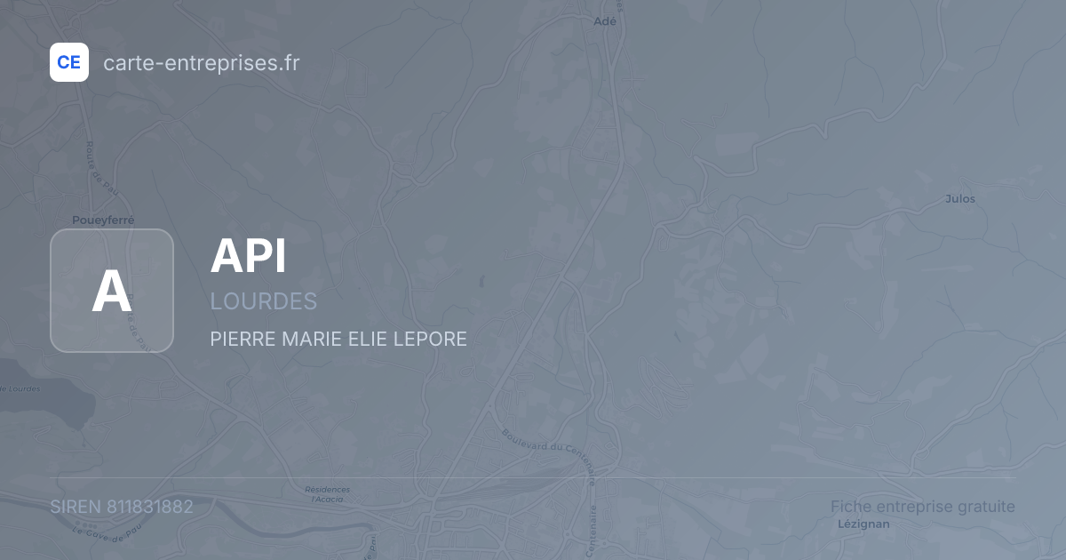 API — 811831882 — fiche entreprise