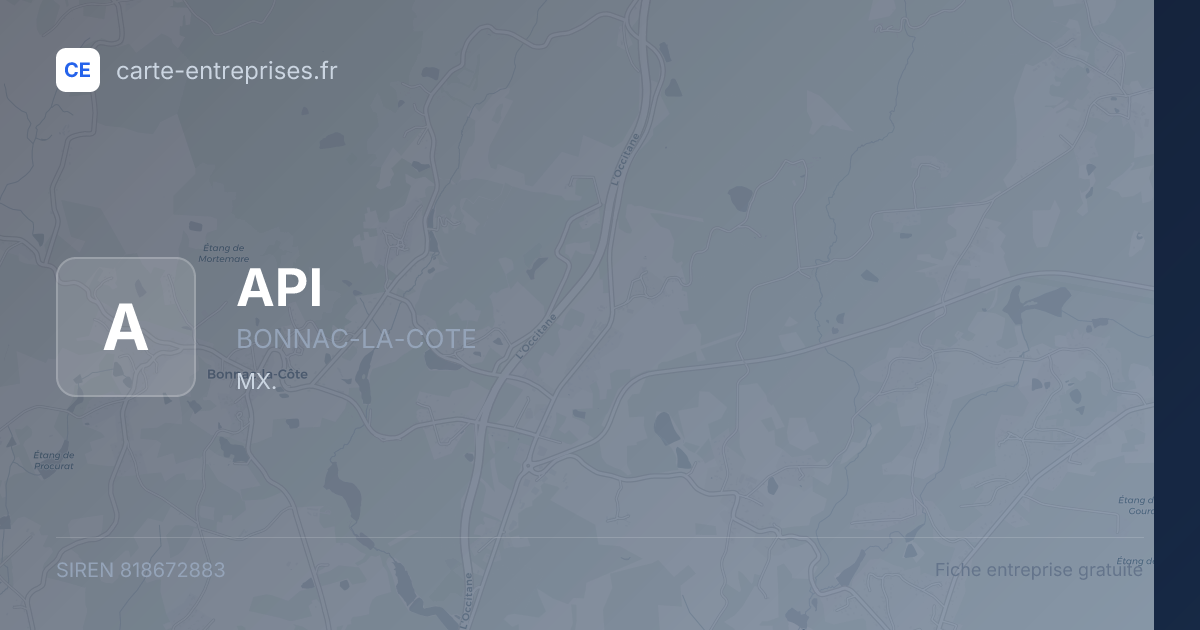 API — 818672883 — fiche entreprise