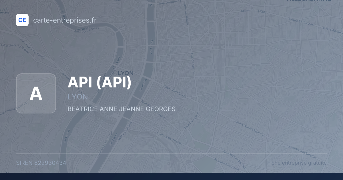 API — 822930434 — fiche entreprise