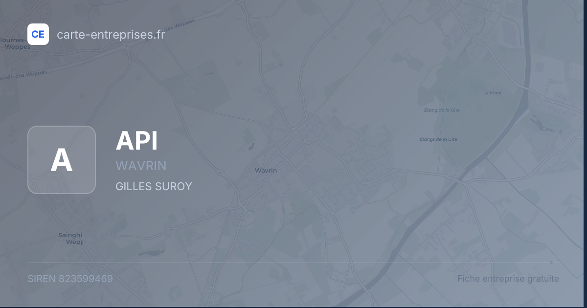 API — 823599469 — fiche entreprise