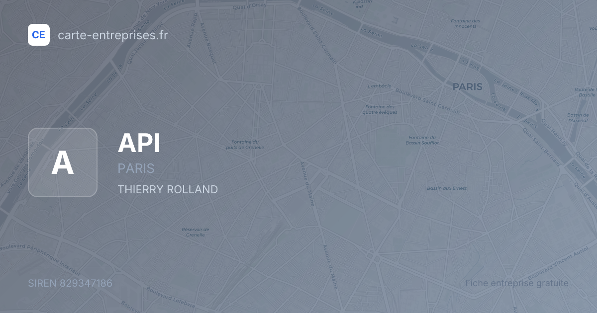 API — 829347186 — fiche entreprise