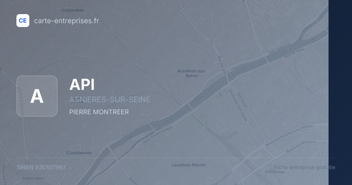 API — 830107967 — fiche entreprise