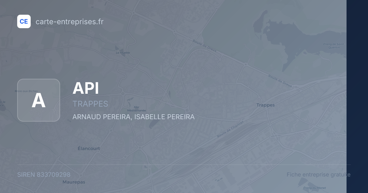 API — 833709298 — fiche entreprise