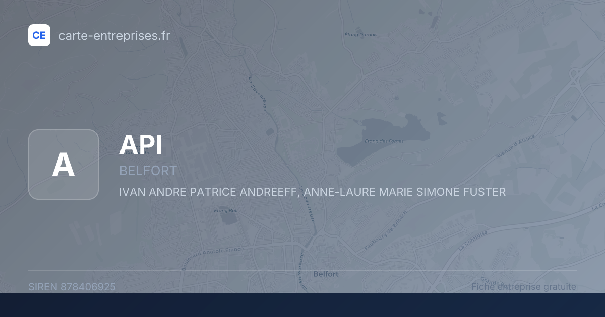 API — 878406925 — fiche entreprise