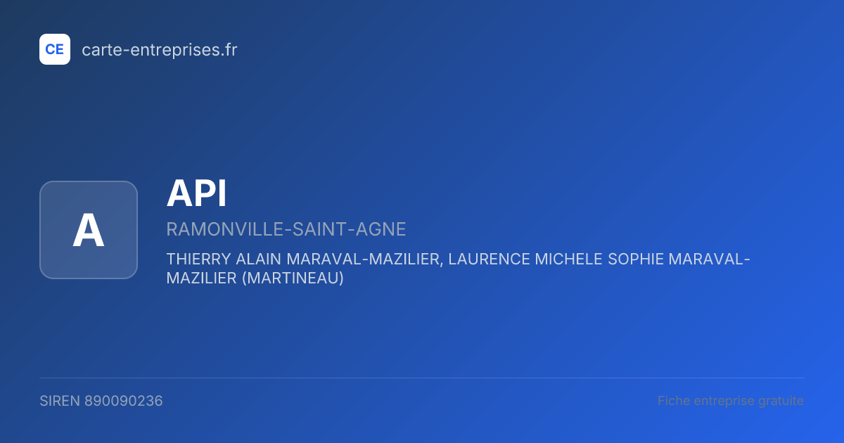 API — 890090236 — fiche entreprise