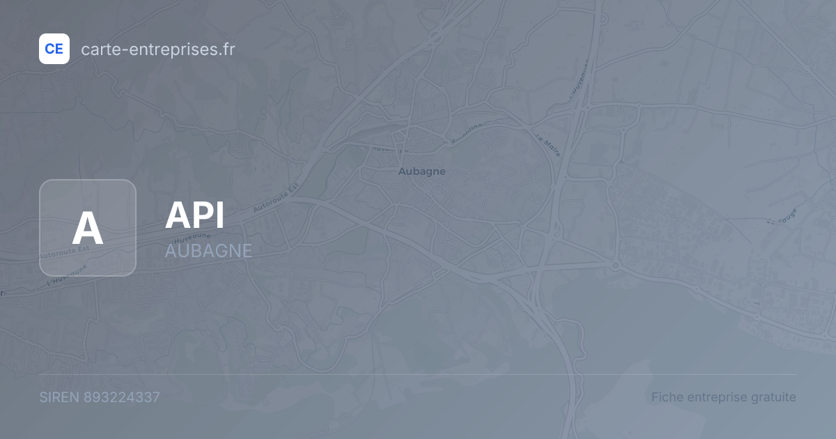 API — 893224337 — fiche entreprise
