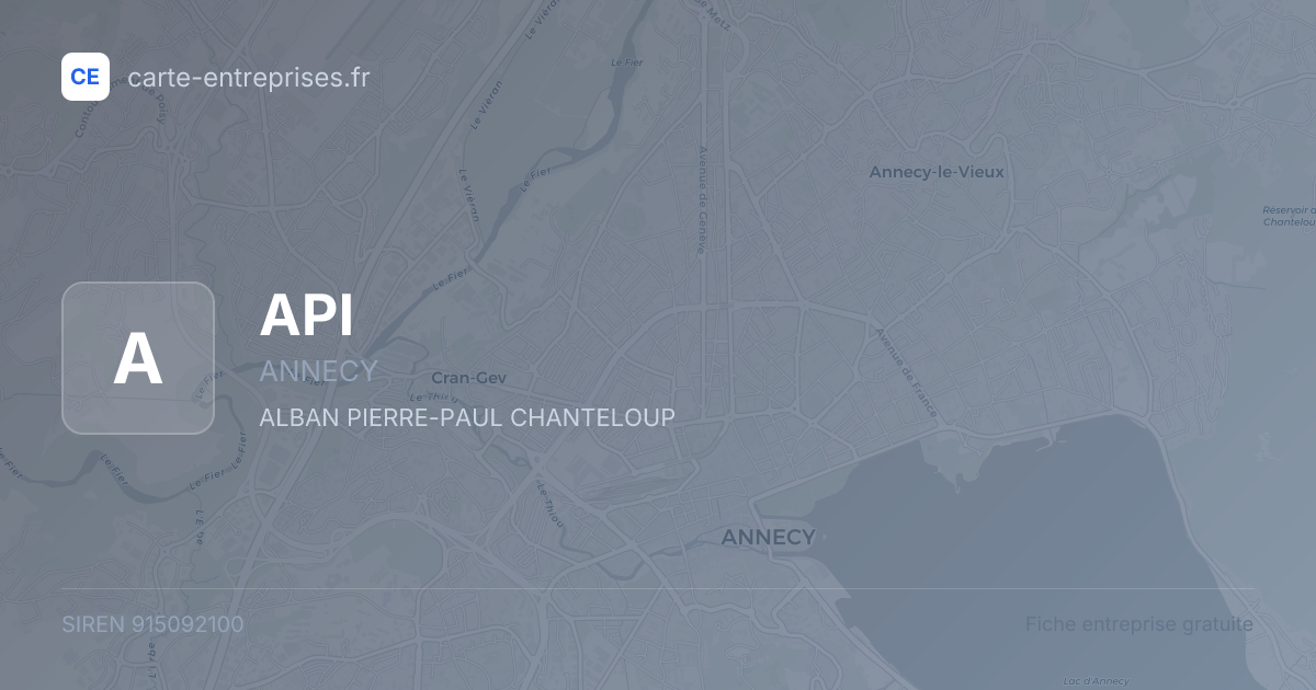 API — 915092100 — fiche entreprise
