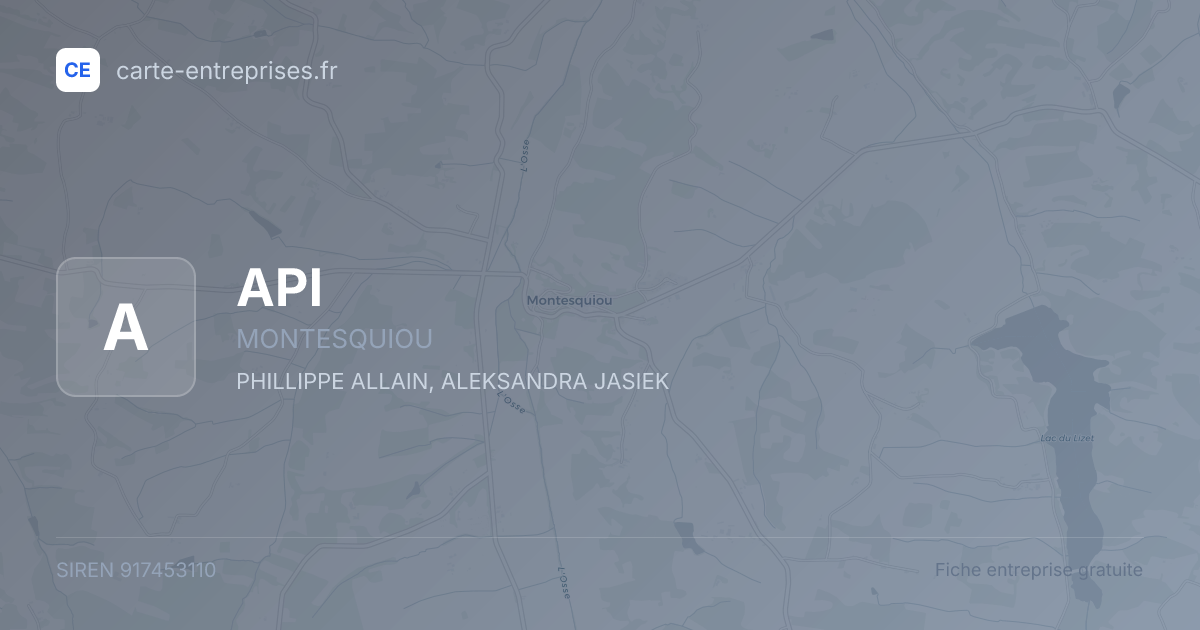 API — 917453110 — fiche entreprise