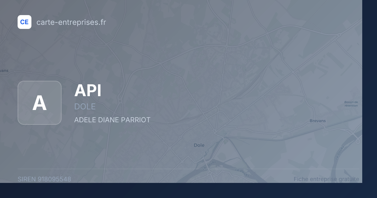API — 918095548 — fiche entreprise