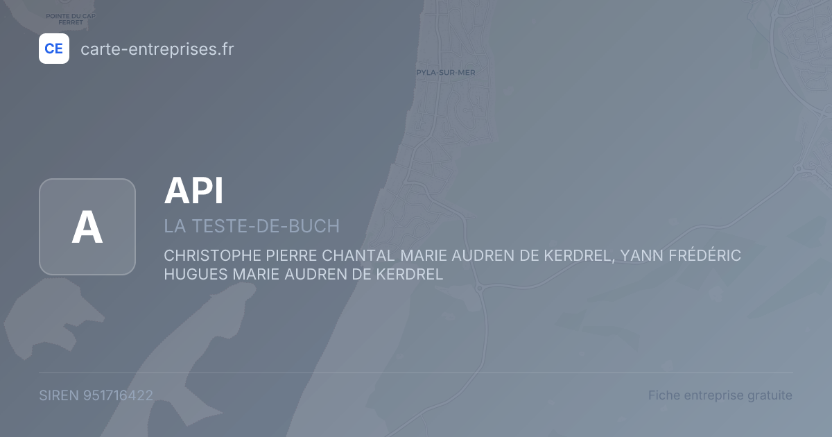 API — 951716422 — fiche entreprise