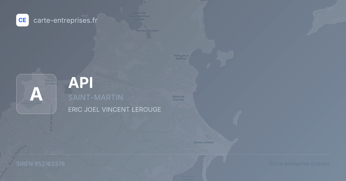 API — 952163376 — fiche entreprise