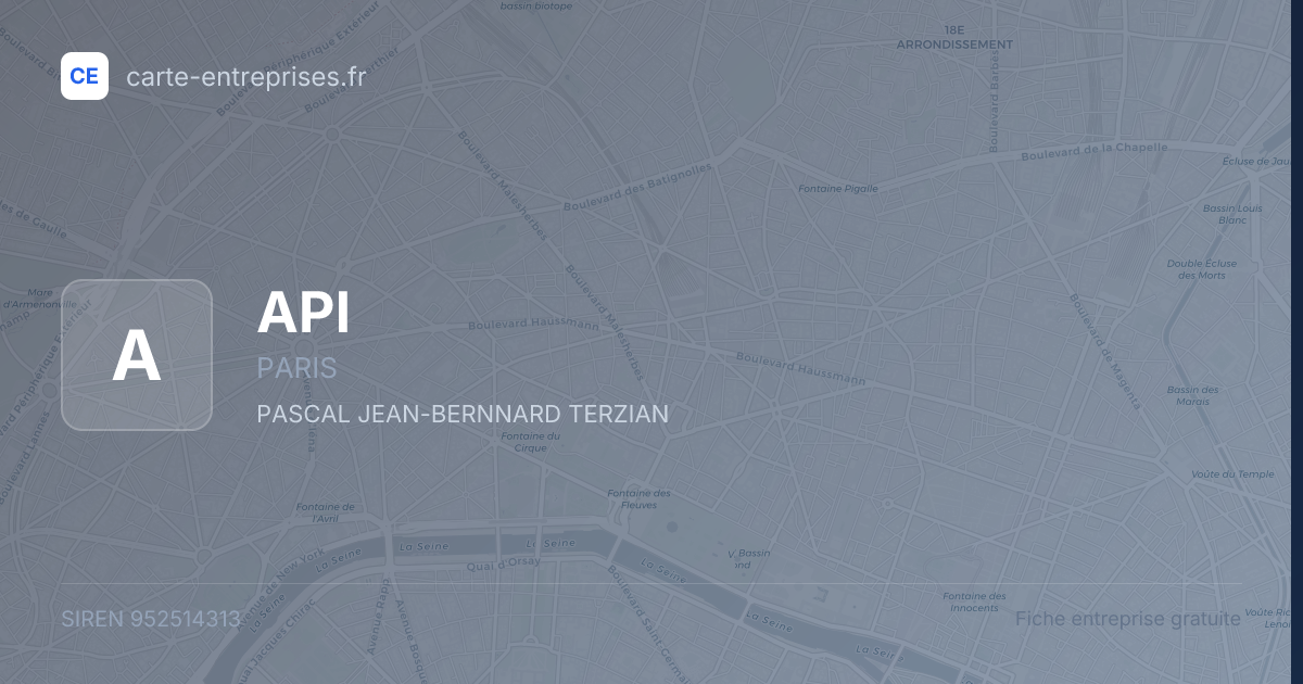 API — 952514313 — fiche entreprise