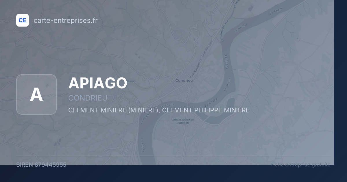 APIAGO — 879445955 — fiche entreprise