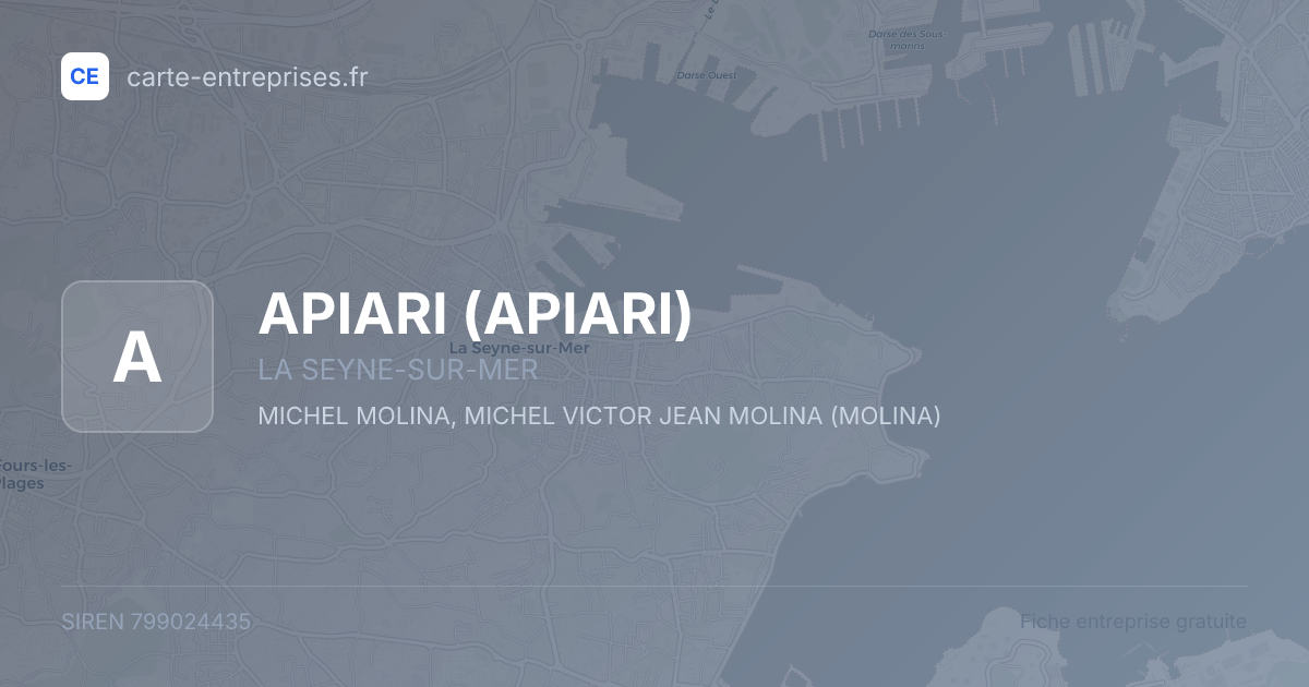 APIARI — 799024435 — fiche entreprise