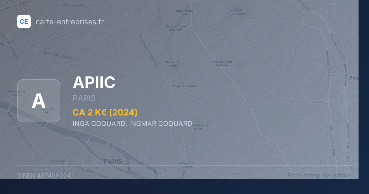 APIIC — 487499204 — fiche entreprise