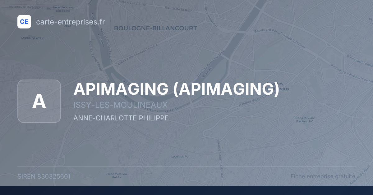 APIMAGING — 830325601 — fiche entreprise