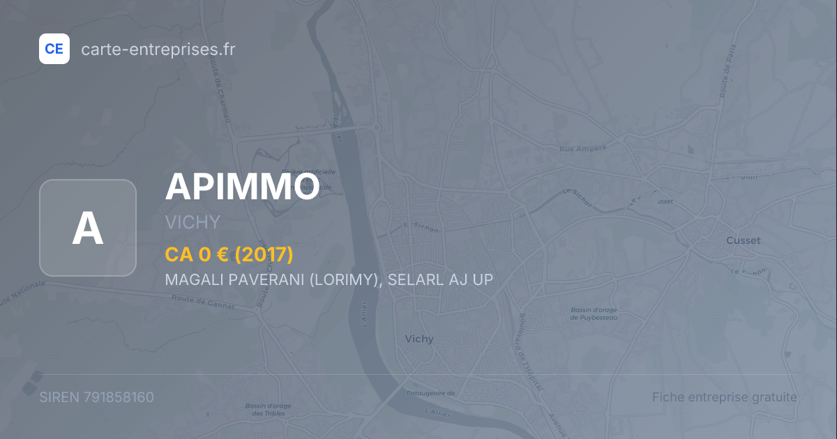 APIMMO — 791858160 — fiche entreprise