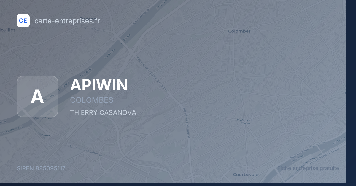 APIWIN — 885095117 — fiche entreprise