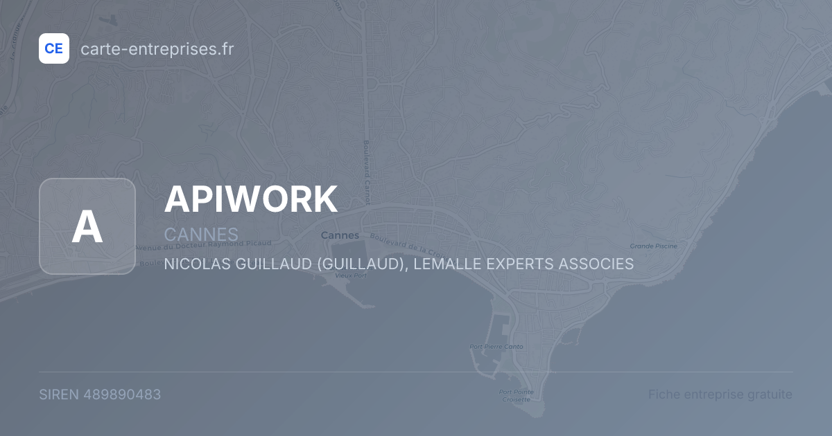 APIWORK — 489890483 — fiche entreprise