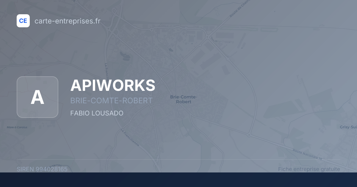 APIWORKS — 994028165 — fiche entreprise