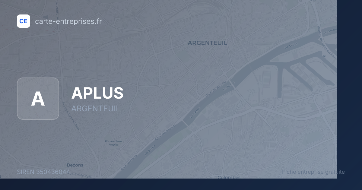 APLUS — 350436044 — fiche entreprise