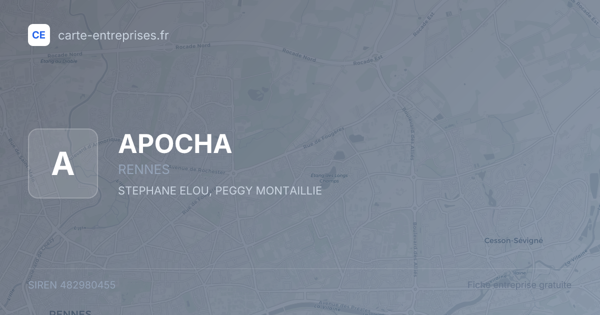 APOCHA — 482980455 — fiche entreprise