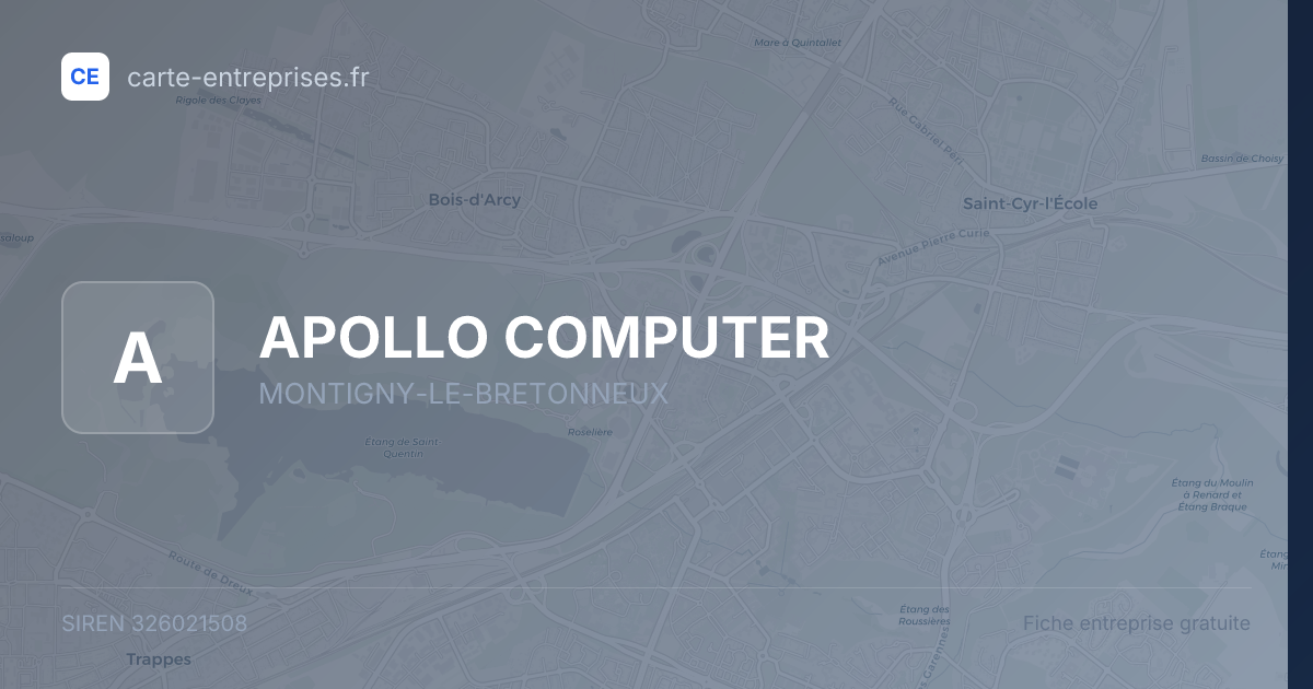 APOLLO COMPUTER — 326021508 — fiche entreprise