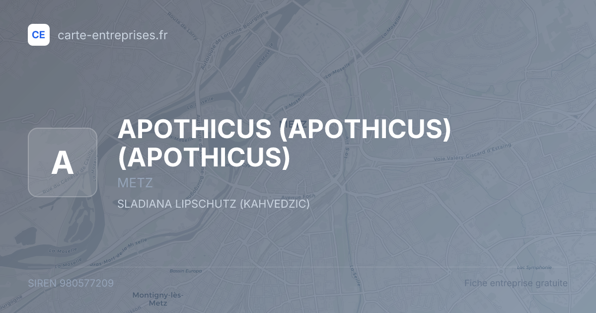 APOTHICUS (APOTHICUS) (APOTHICUS) — 980577209 — fiche entreprise