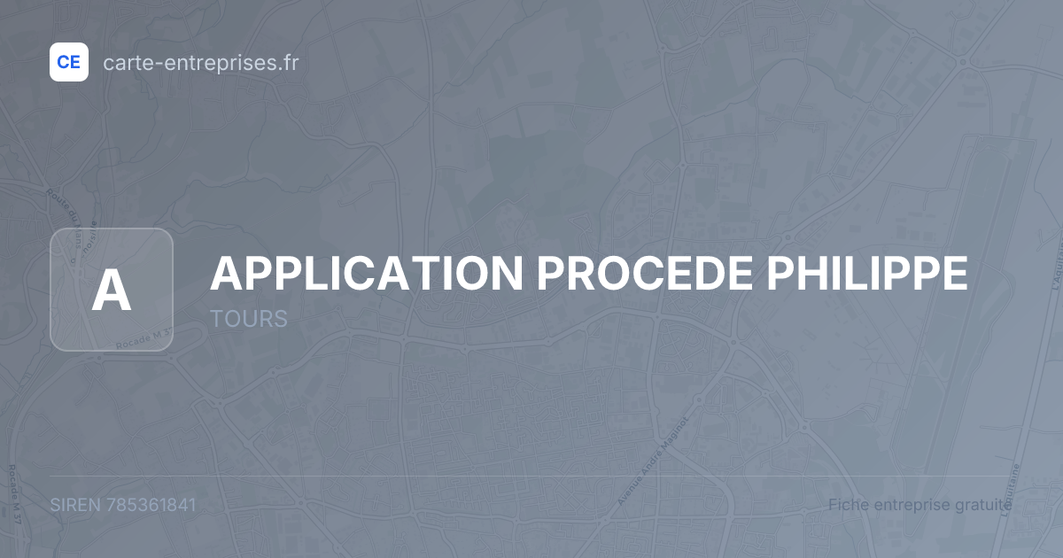 APPLICATION PROCEDE PHILIPPE — 785361841 — fiche entreprise