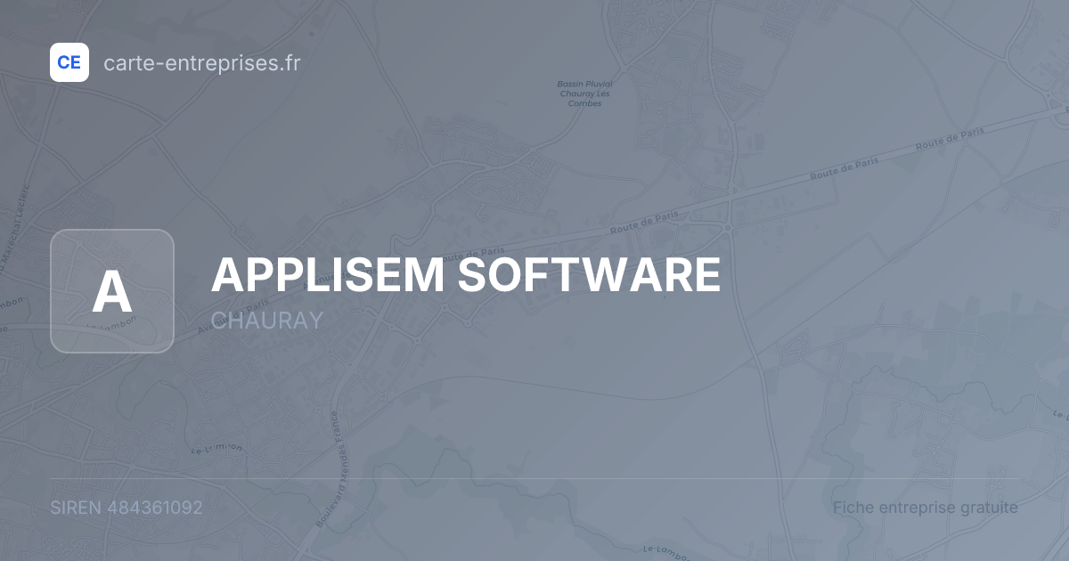 APPLISEM SOFTWARE — 484361092 — fiche entreprise