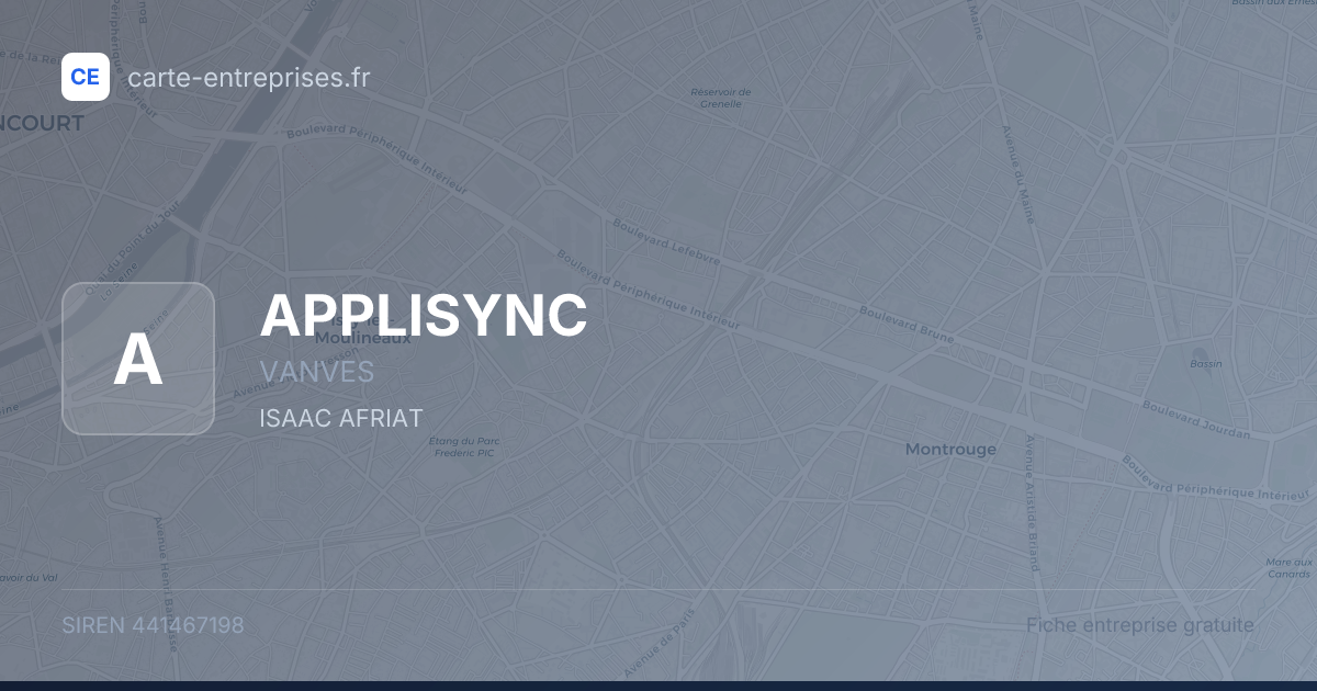 APPLISYNC — 441467198 — fiche entreprise