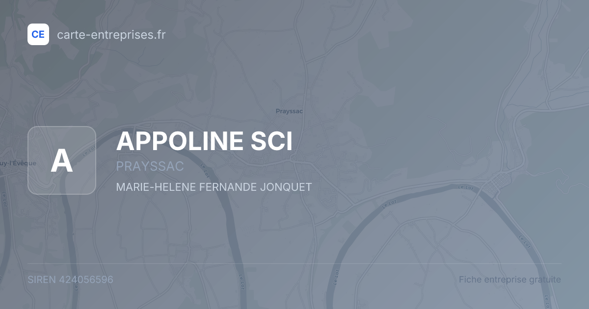 APPOLINE SCI — 424056596 — fiche entreprise