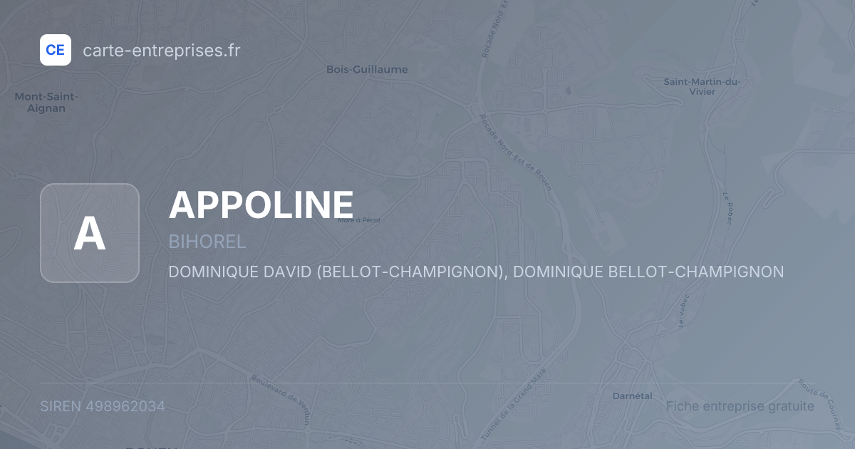 APPOLINE — 498962034 — fiche entreprise