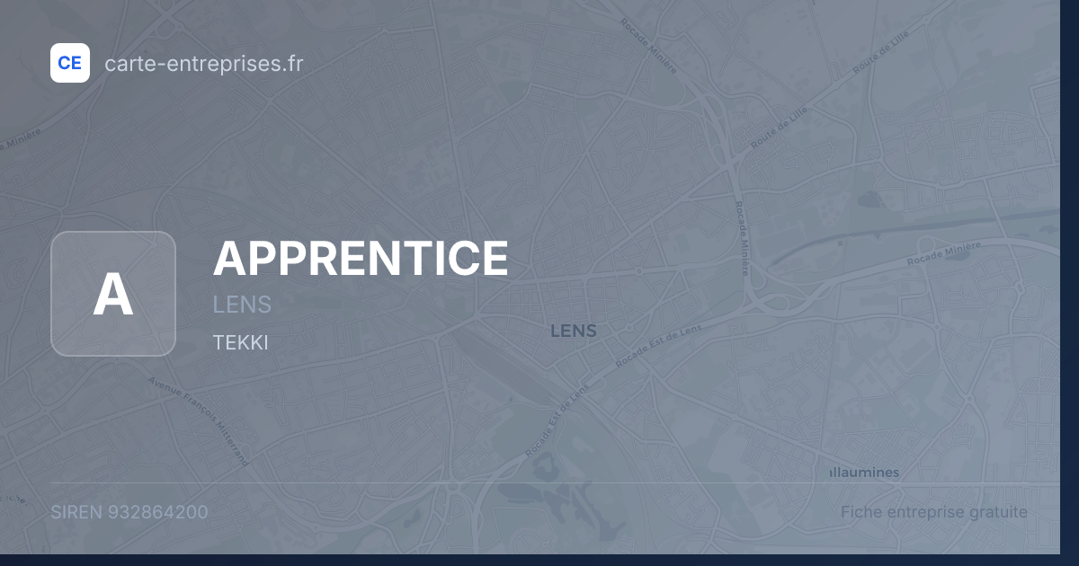 APPRENTICE — 932864200 — fiche entreprise