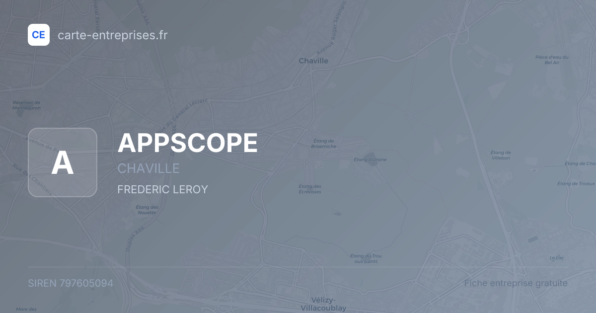 APPSCOPE — 797605094 — fiche entreprise