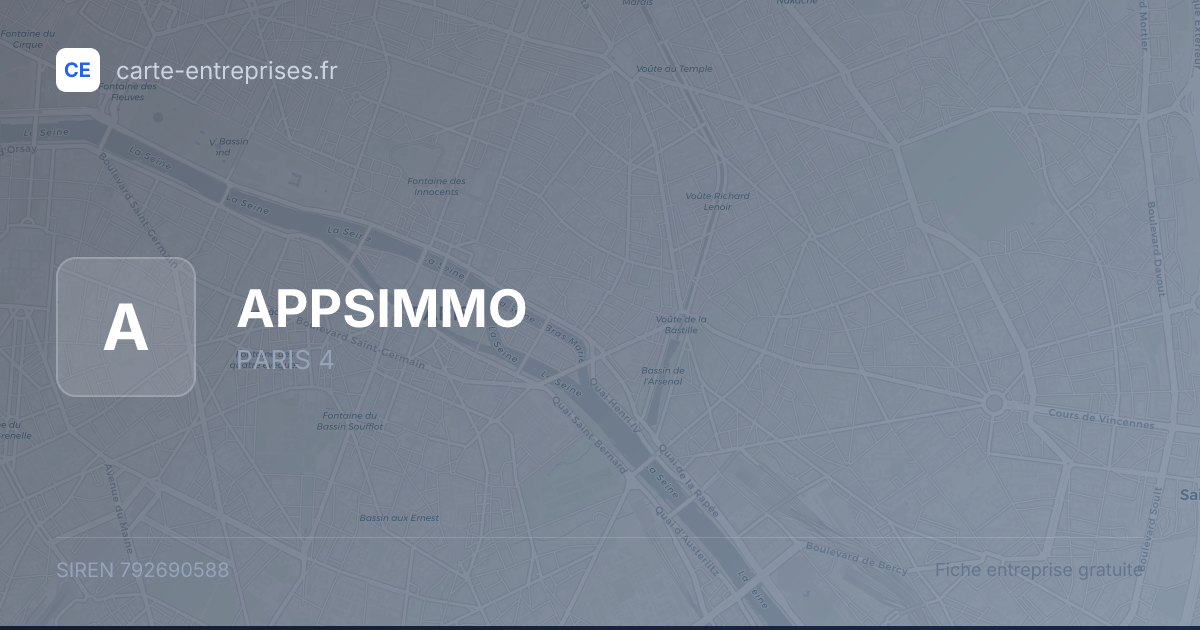 APPSIMMO — 792690588 — fiche entreprise