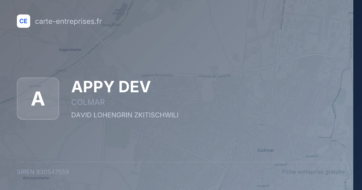 APPY DEV — 930547559 — fiche entreprise