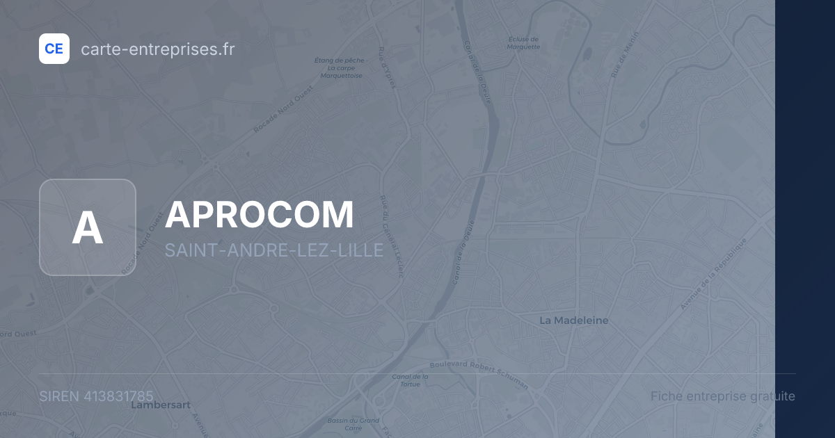 APROCOM — 413831785 — fiche entreprise