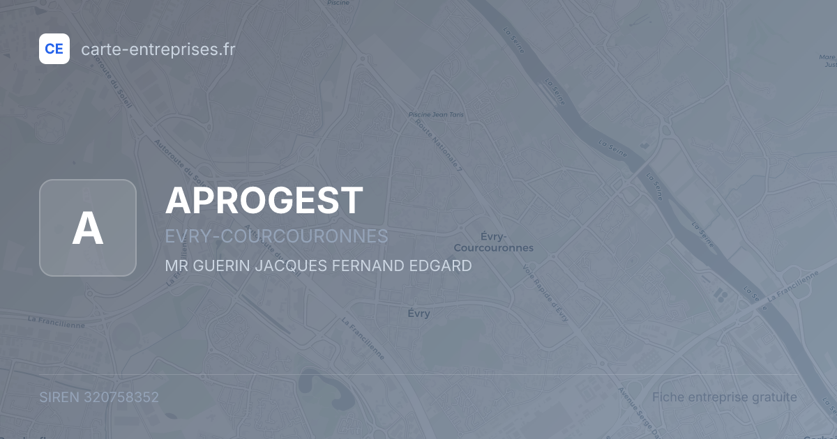 APROGEST — 320758352 — fiche entreprise