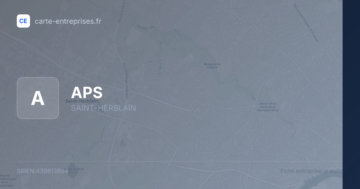 APS — 439613894 — fiche entreprise