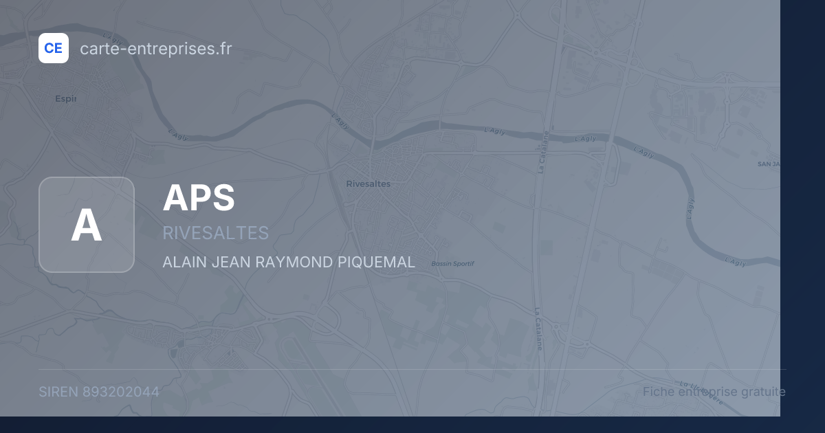 APS — 893202044 — fiche entreprise