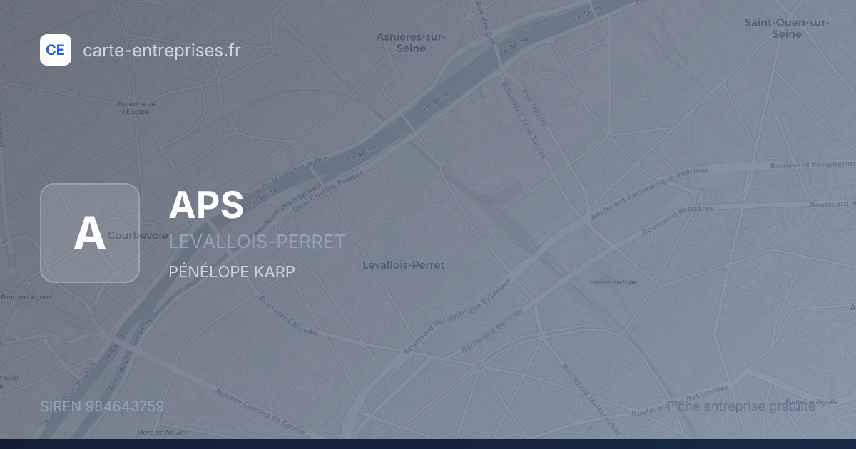APS — 984643759 — fiche entreprise
