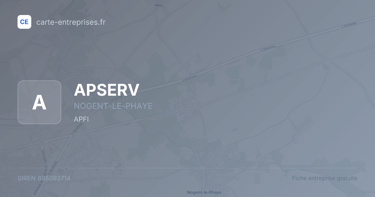 APSERV — 895093714 — fiche entreprise