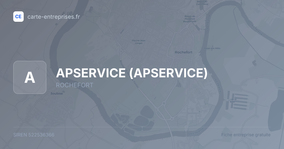 APSERVICE — 522536366 — fiche entreprise
