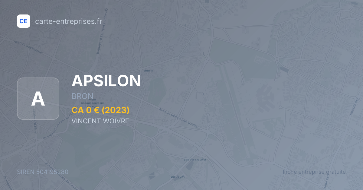 APSILON — 504195280 — fiche entreprise
