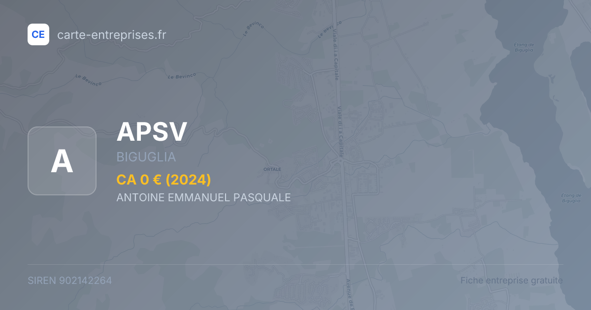 APSV — 902142264 — fiche entreprise