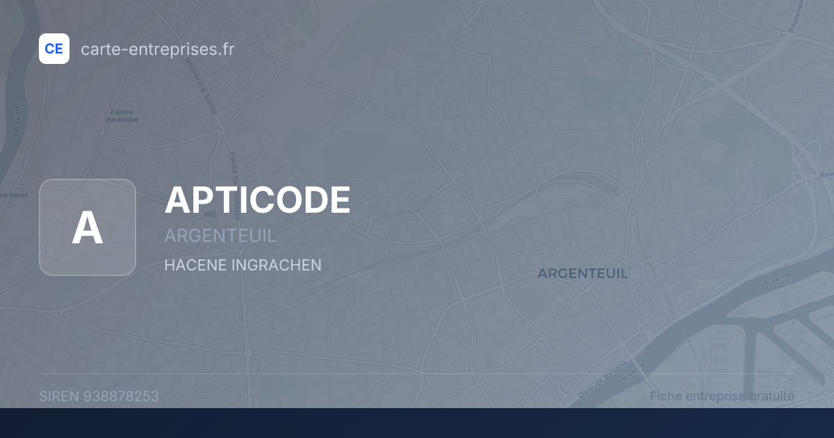 APTICODE — 938878253 — fiche entreprise