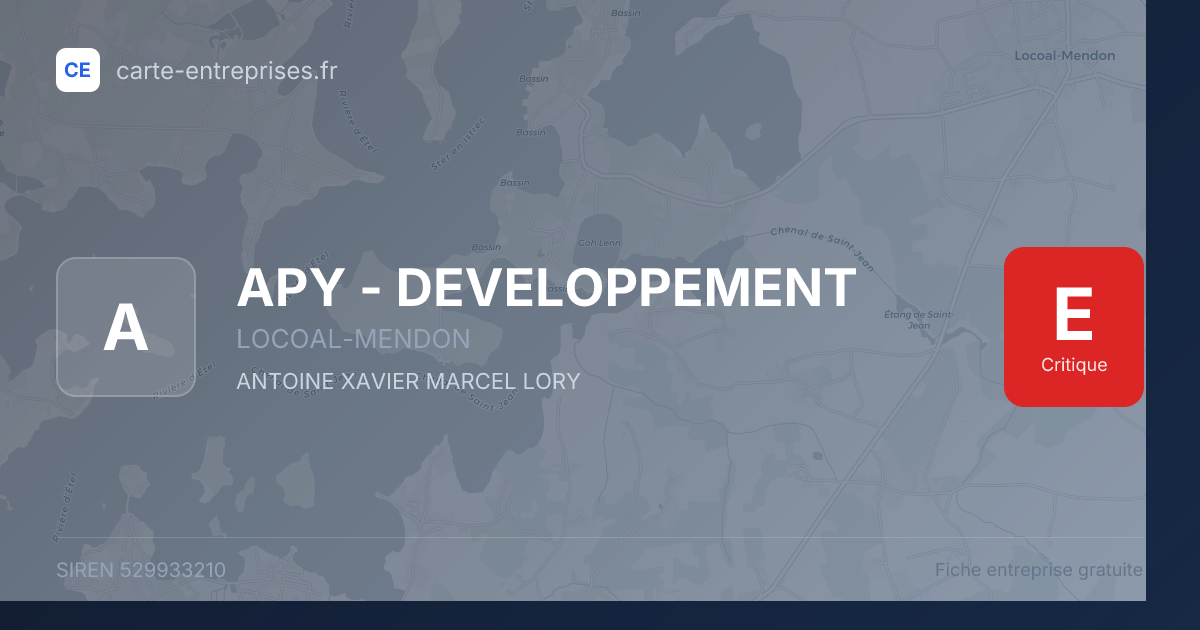 APY - DEVELOPPEMENT — 529933210 — fiche entreprise