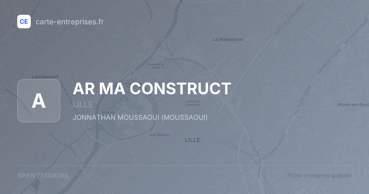 AR MA CONSTRUCT — 751108085 — fiche entreprise